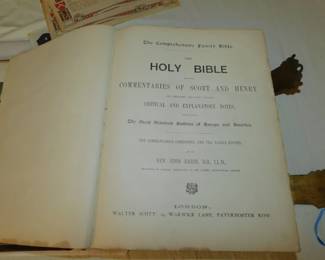 Antique Illustrated English Bible