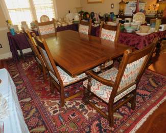 Country French Dining Table & 6 Chairs