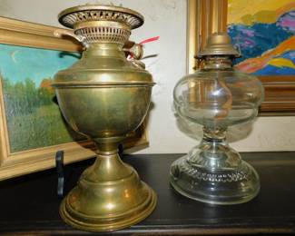 ANTIQUE OIL LAMPS