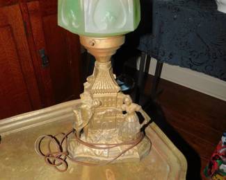 Art Deco Glass Lamp