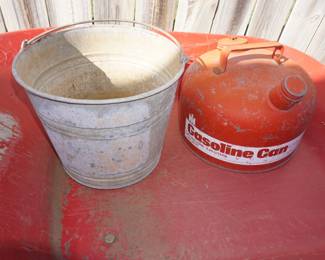 gas can, bucket
