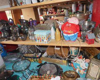 decor, silver plate, recipe boxes