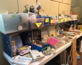 table with tanners spray