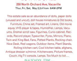 North Orchard Sale List