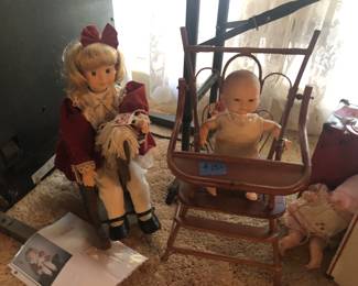 doll and high chair