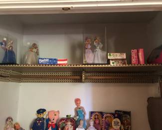 closet top 2 barbies in box