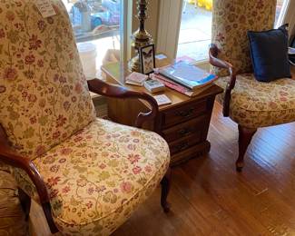 Queen Anne arm chairs