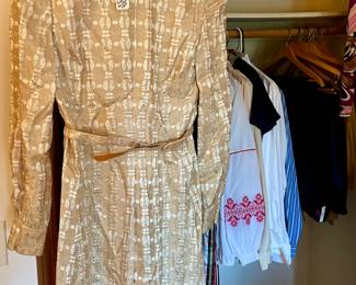 Embellished Gold Shift Dress! 