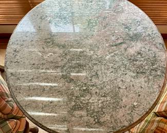 Marble Top with Iron Base from Pier I Imports