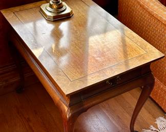 The Side Table is by Hickory Chair (James River Plantation Collection)