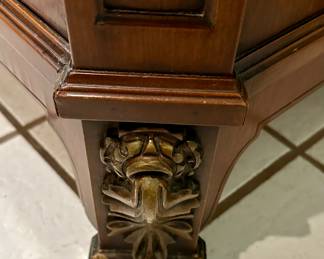 Antique Karges Secretary with 3 Drawers and Drop Down Desk.  This piece is absolutely beautiful and in Great Condition.  You won't see another one like it.Can fir in a Bedroom, Office, Study or Library.