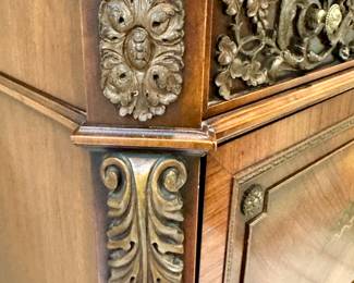 Antique Karges Secretary with 3 Drawers and Drop Down Desk.  This piece is absolutely beautiful and in Great Condition.  You won't see another one like it.Can fir in a Bedroom, Office, Study or Library.