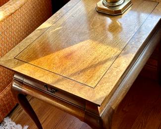 The Side Table is by Hickory Chair (James River Plantation Collection)