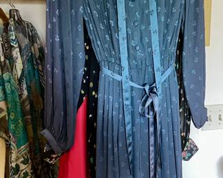 Vintage Silk Clover shirt dress