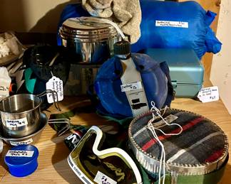 Camping Gear and Canteens, Cooking and Hiking Stoves