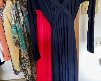Vintage Geoffrey Beene 1970's Gown with a fun tasseled wrap and low scoop back. 