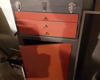Compact Metal Tool Chest