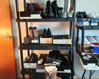 Literally 100+ pair of  Boots and Shoes still in the box...Sizes 7.5, 8, 8.5 & 9
