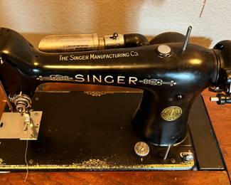 Vintage Singer sewing machine. 