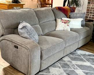 Power recliner sofa with usb charger on each side 