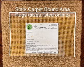 Cleaned, Wrapped, Non-slip Padding: 10'6" x 10'5", 11'1" x 10', 11'1" x 8', 14'11" x 10'2”