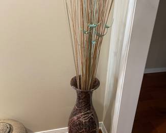 Large vase 33"h 10"w