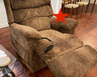 Red Star Pre-sale item-Lazyboy Lift chair- Chocolate. Massage, heat and lift functions   $ 495 plus sales tax