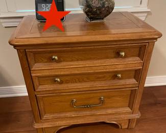 RED STAR PRE-SALE ITEM - BERNHARDT - 3 Drawer Nightstand 26"W 17"D 24"H - $149 plus tax