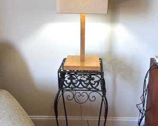 Lamp With Iron Stand