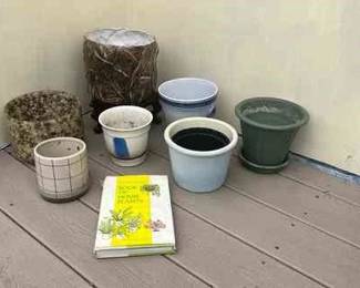 Ceramic and Stone Flower Pots