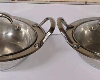 Set of 2 Wolfgang Pucks Cafe Collection Cookware
