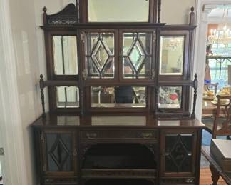 Antique Chippendale Style Library / Cabinet
