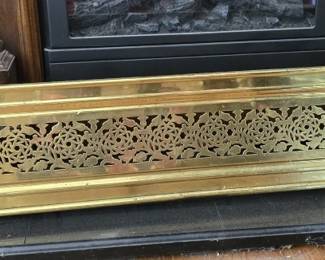 Brass Fireplace Border with Claw Feet
