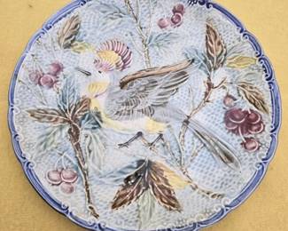 Vintage bird decor plate as-is
