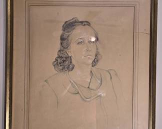 Signed Drawing on paper by KB Breen 1941
