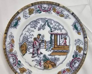 Antique Asian  Ashworth England China Plate
