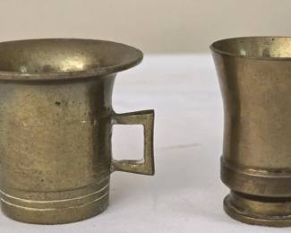 Lot of Two Awesome Trench Art Brass Shells
