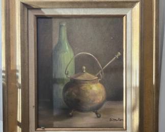 Framed oil on canvas signed by Jo Mullen
