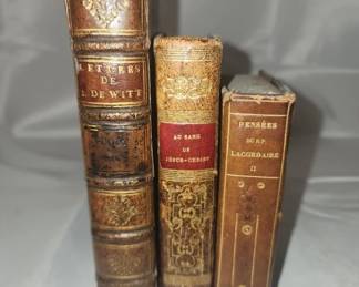 Lot of 3 antique hard back books
