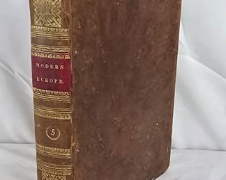 Antique 1822 History of Modern Europe Book
