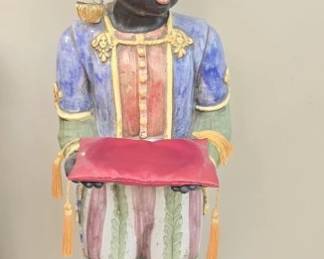 Gorgeous vintage chalkware statue as-is
