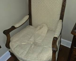 Victorian Style Upholstered Oversized Chair
