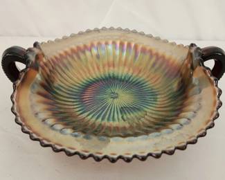 Antique Carnival Glass Bonbon Bowl
