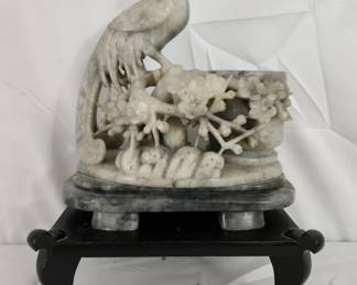 Vintage Chinese Hand Carved Soapstone Sculpture
