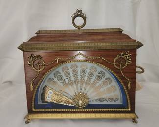 House of Igor Carl Faberge imperial fan clock
