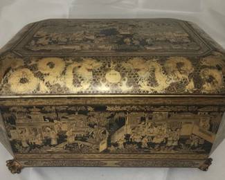 Antique Chinese export sewing box
