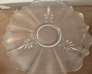 Large glass platter
