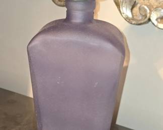 Mexico Blown Glass Decanter with Lid
