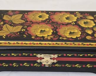Beautiful Hand Painted Wooden Box
