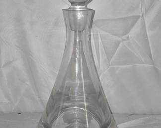 Heavy Thick Glass Decanter with Lid
